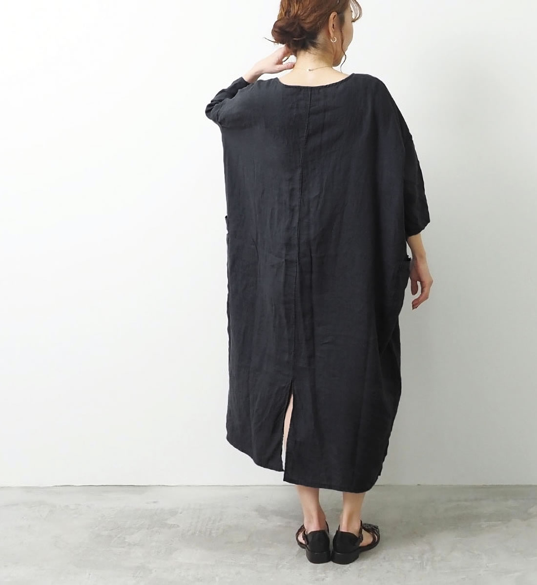 MONOEARTH ワンピース ナル NARU 60フレンチリネン チュニック