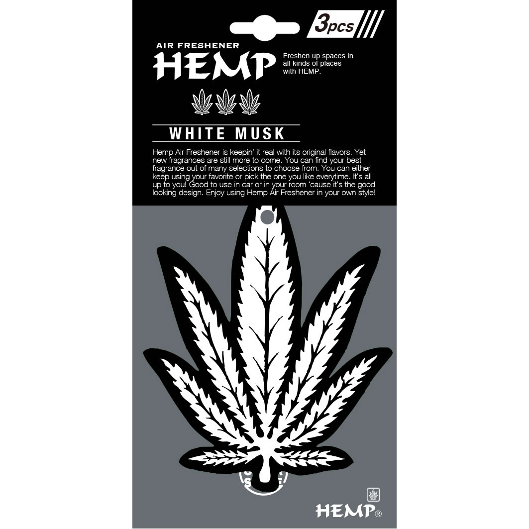 3枚組 / HEMP ヘンプ 3P 吊り下げ エアーフレッシュナー カーフレグランス ホワイトムスク 芳香剤 リビング 車内 お部屋 トイレ オフィス 車用品 カー用品｜urbene｜02