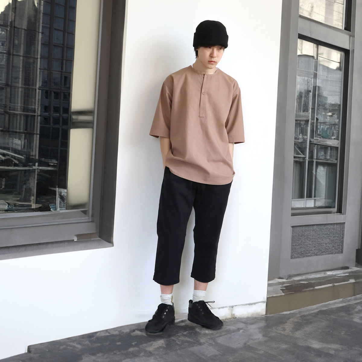ROKX（ロックス） クロップドパンツ MG クロップス テーパードイージー