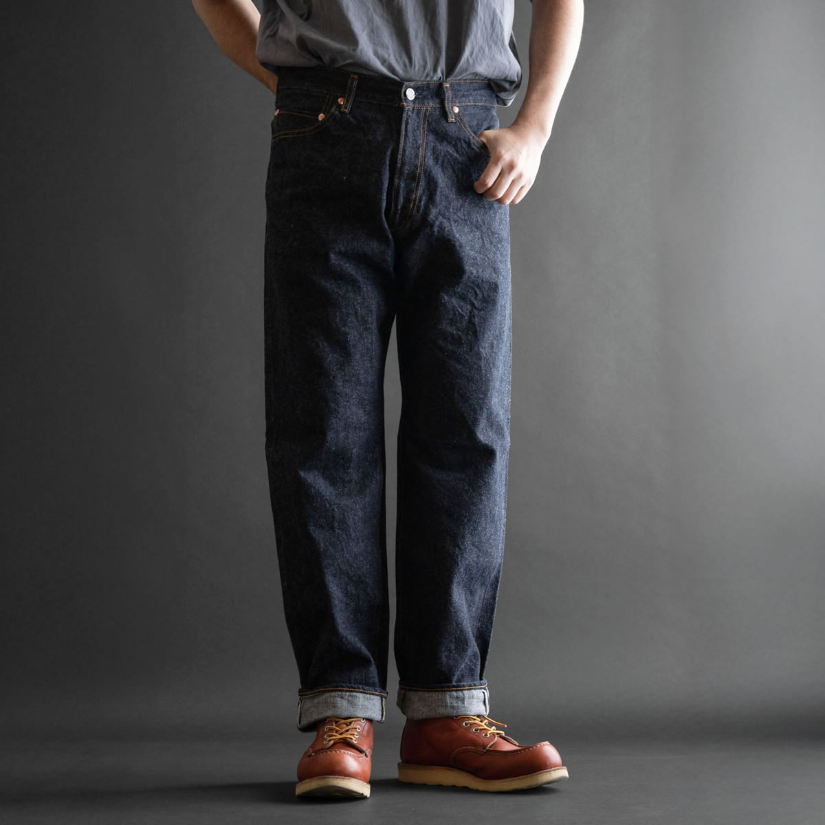 Big John（ビッグジョン） 石川台デニム テーパードジーンズ ビッグ