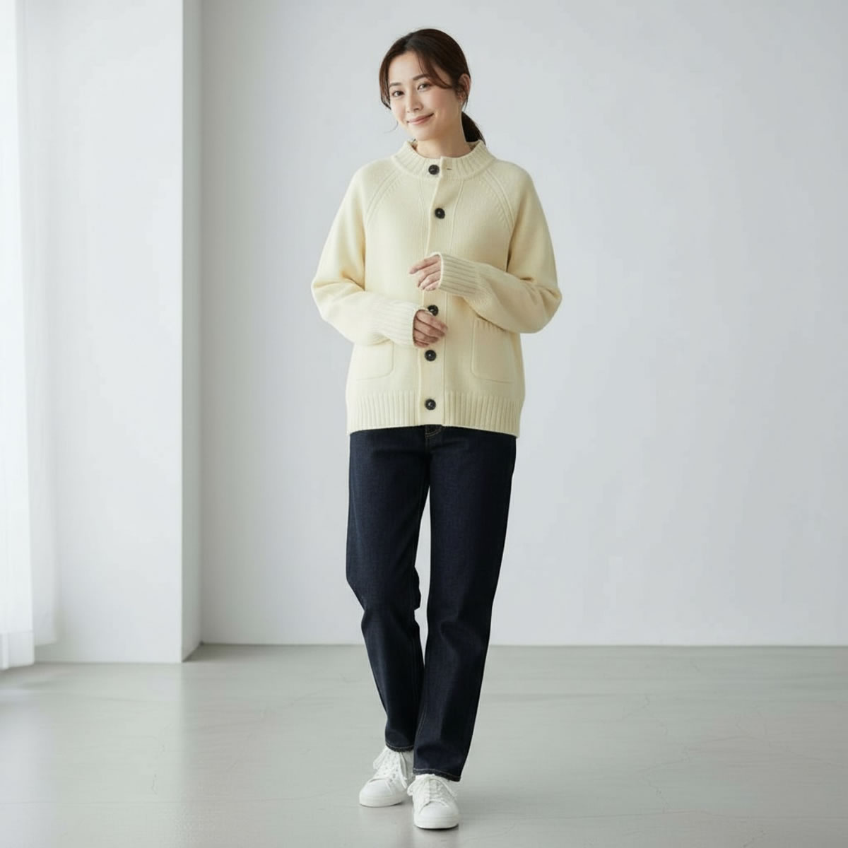 to touch（トゥータッチ） OTA KNIT ソフトウール ハイネック