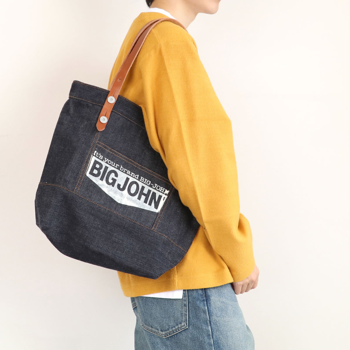 BIGJOHN ビッグジョン　デニムボストンバッグ ビッグジョン ボストン バッグ デニム 児島限定 トート