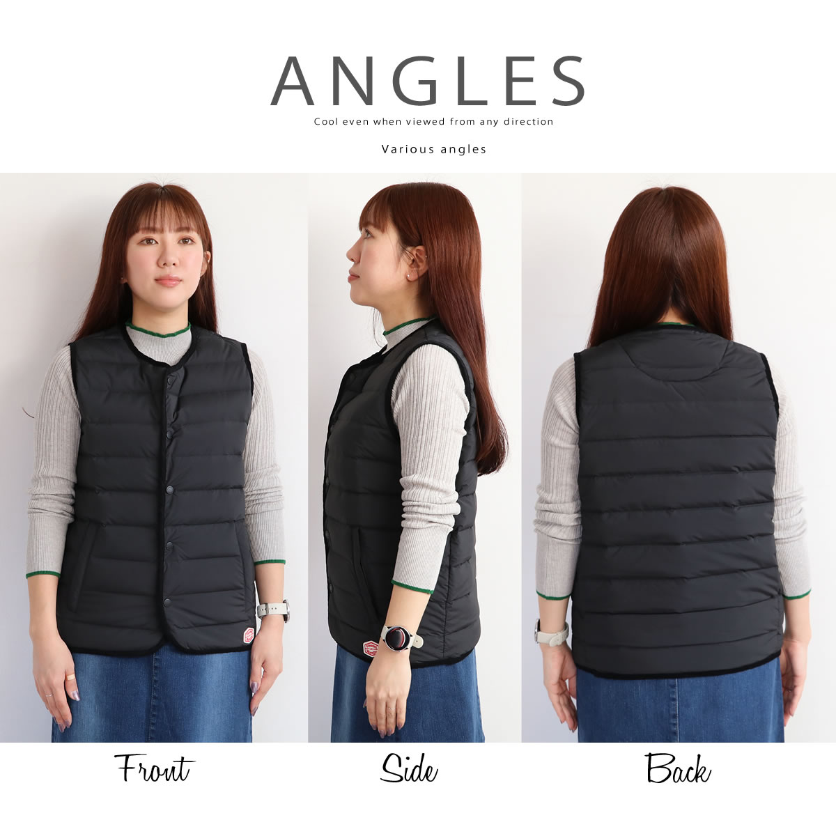 ◉専用◉ 美品⭐︎ バンソンエミレイユ ダウンジャケット インナーダウン 黒 36 VINCENT ET MIREILLE（ヴァンソン エ ミレイユ） ヴァンソン エ