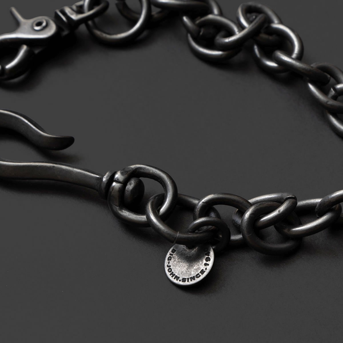 BIG JOHN ビッグジョン VWC04-DBK ウォレットチェーン チェーン幅 ディテール