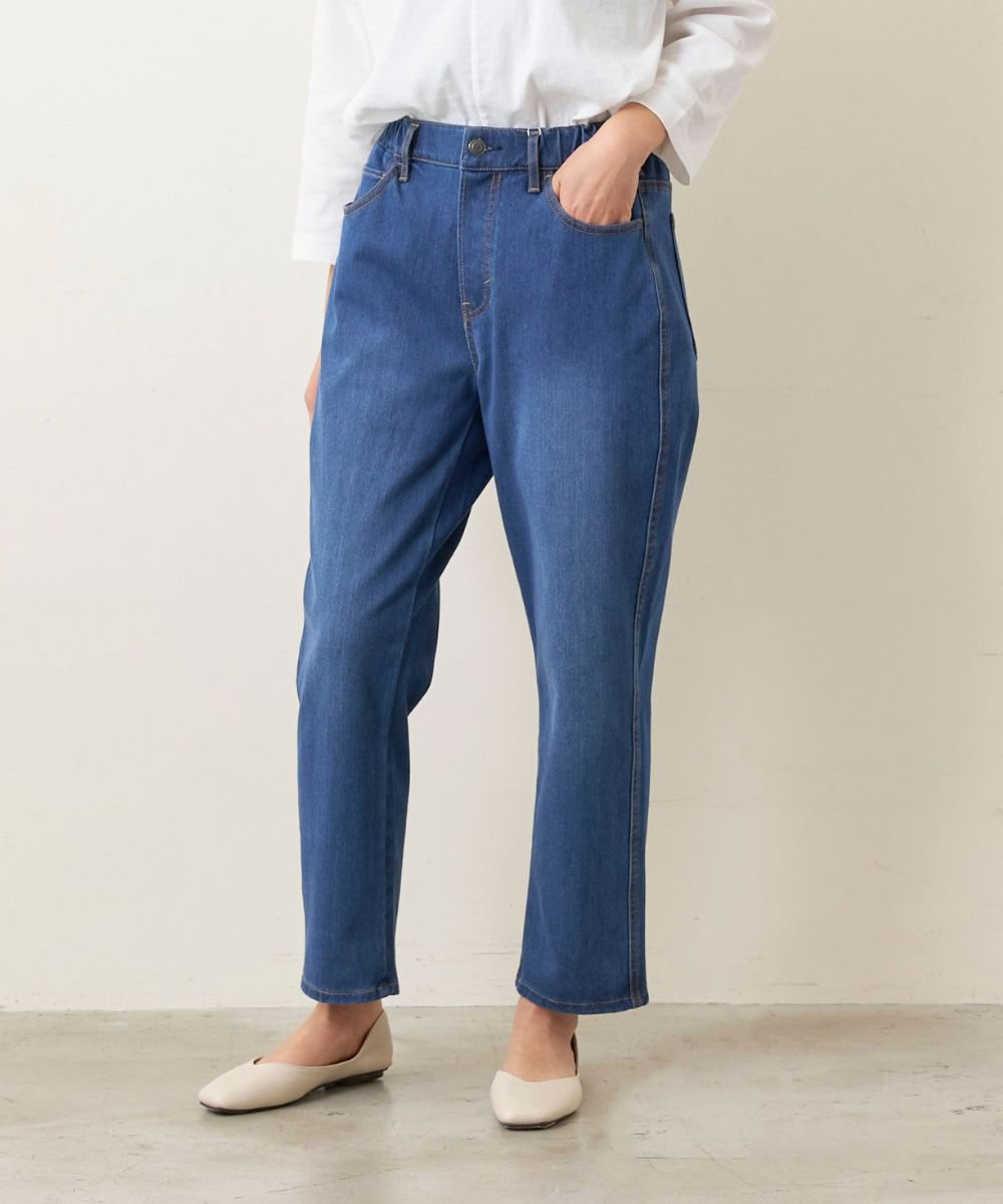 ウエストウッドアウトフィッターズ マムフィットジーンズ 360° ストレッチジーンズ デニムパンツ Westwood Outfitters ( 8113028 ) ウエストゴム リラックスパンツ レディース ボトムス クロップドパンツ ニットデニム おしゃれ アーベン westwood-8113028_8.jpg