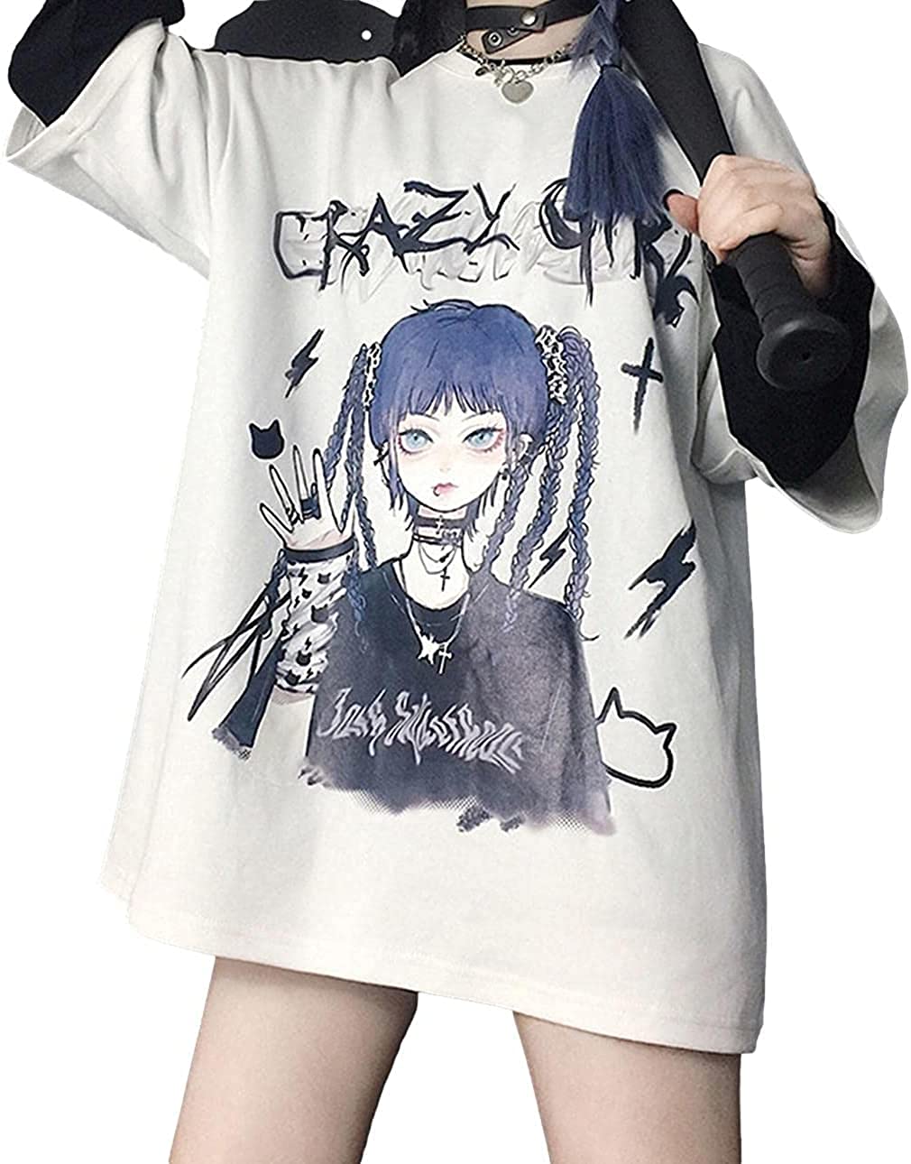 スロウアンドメロウ】Tシャツ 原宿 ロリータ パンク ゴシック 系 病み