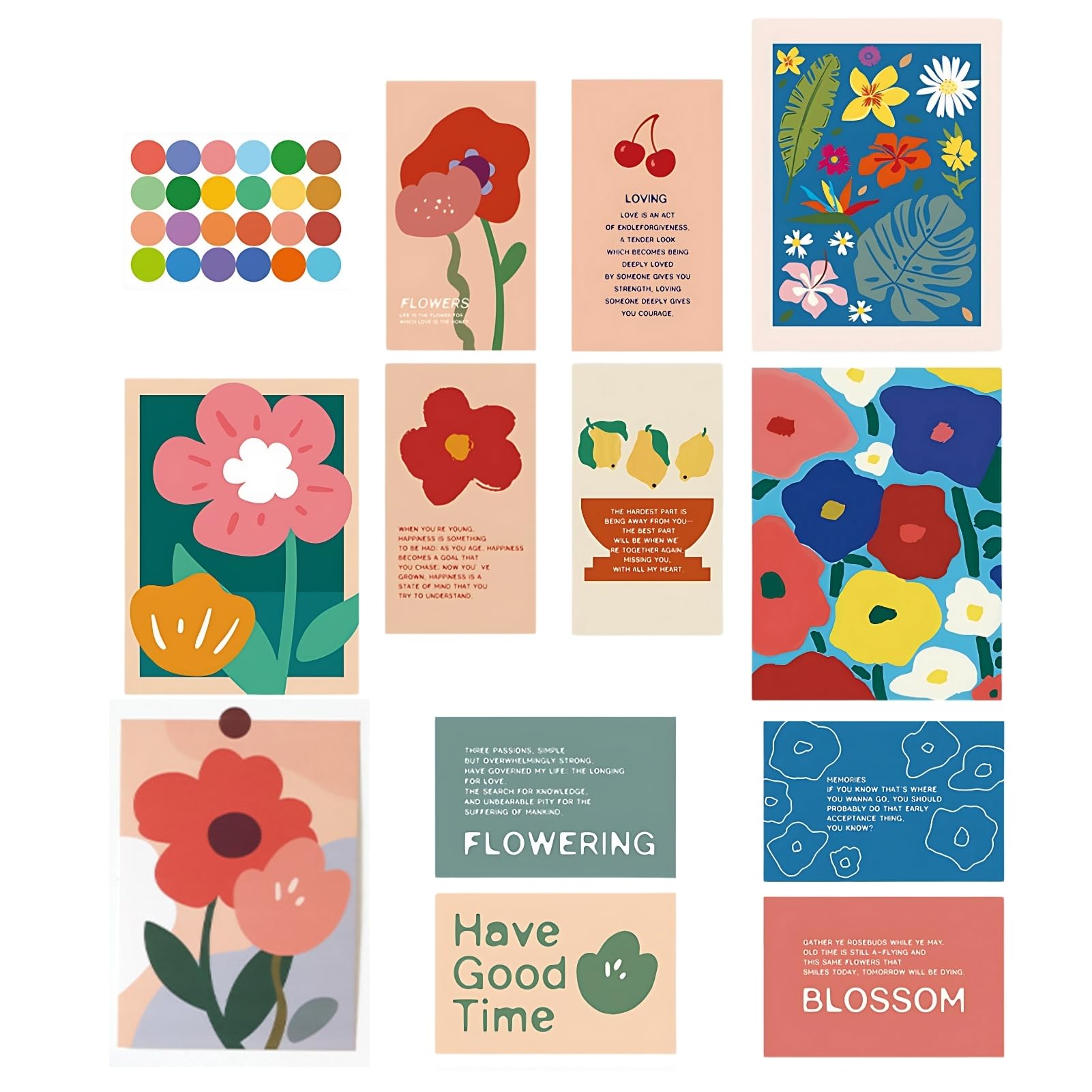 ドナリー ポストカード アートポスター 12枚セット 厚紙 北欧 韓国 海外 インテリア 雑貨 おしゃれ ミニポスター メッセージカード (A) |  | 02