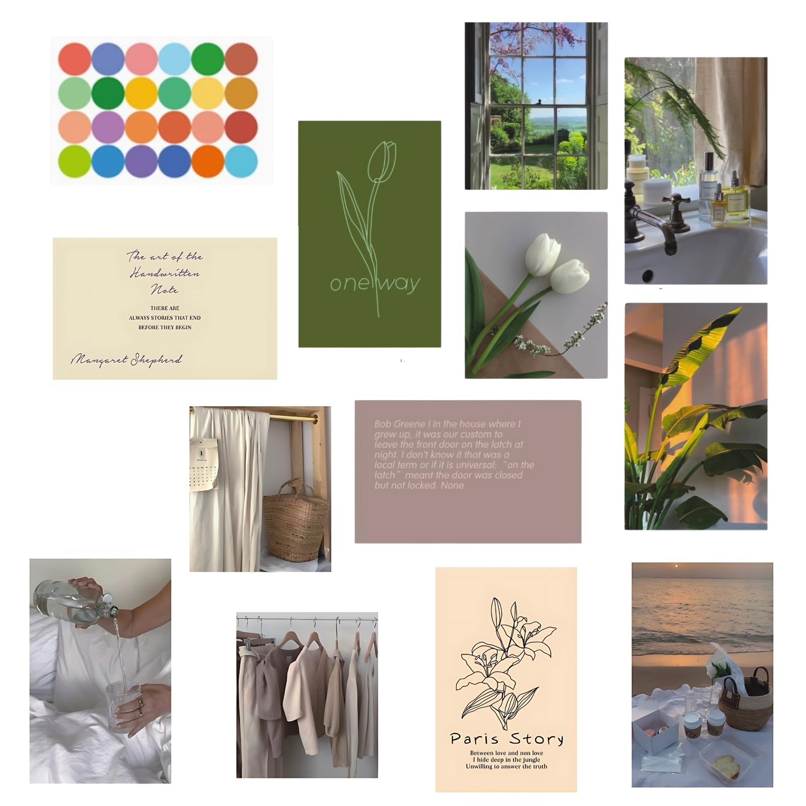 ドナリー ポストカード アートポスター 12枚セット 厚紙 北欧 韓国 海外 インテリア 雑貨 おしゃれ ミニポスター メッセージカード (A) |  | 03