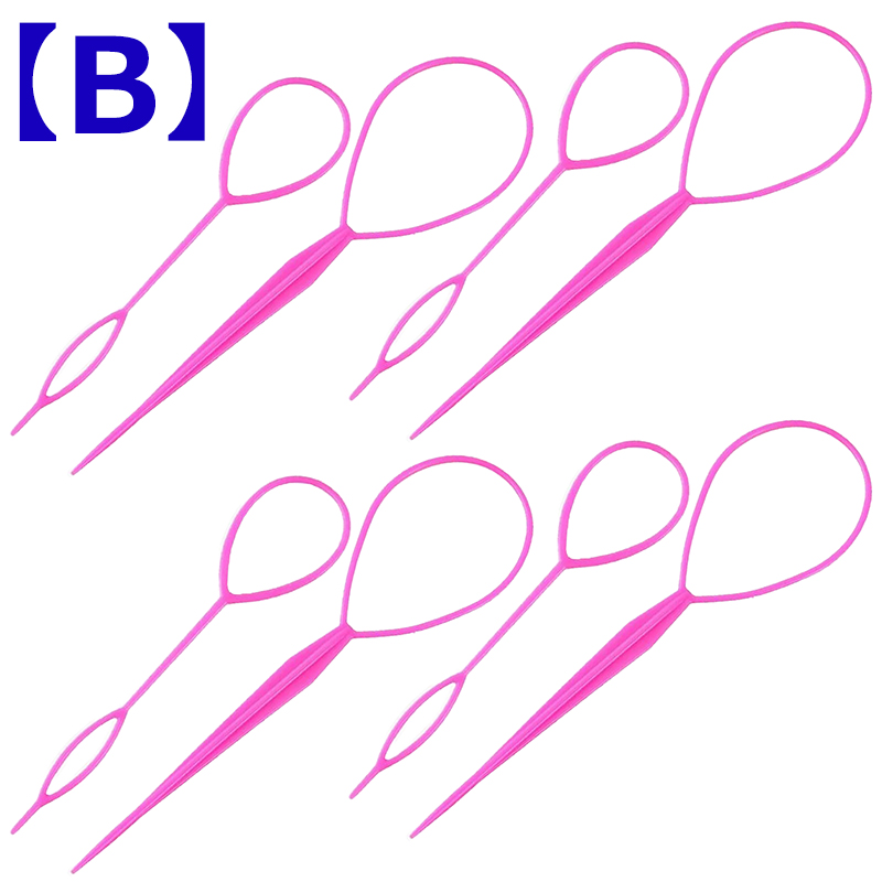 大・小 4セット】くるりんぱスティック ヘアスタイリングツール 大・小