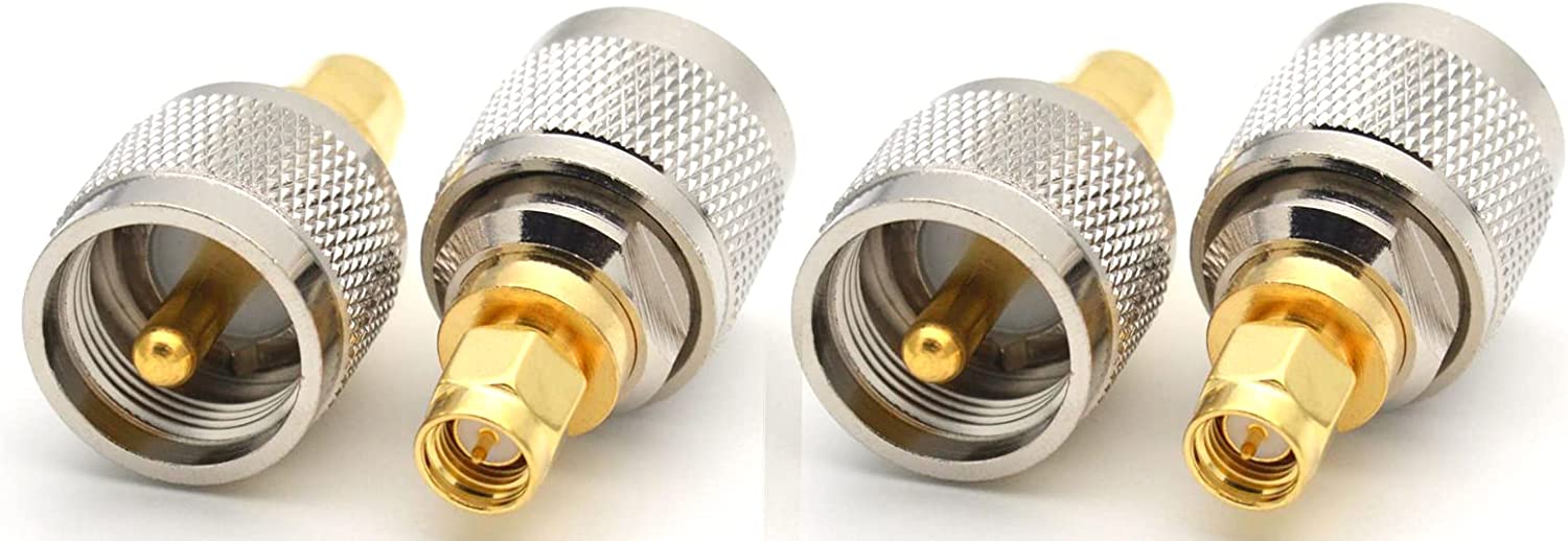 144MHz ハンディ八木アンテナ & 減衰器セット SMA変換コネクタつき アンテナ変換コネクタ 4点セット SMA - M型キット 変換アダプタ セット