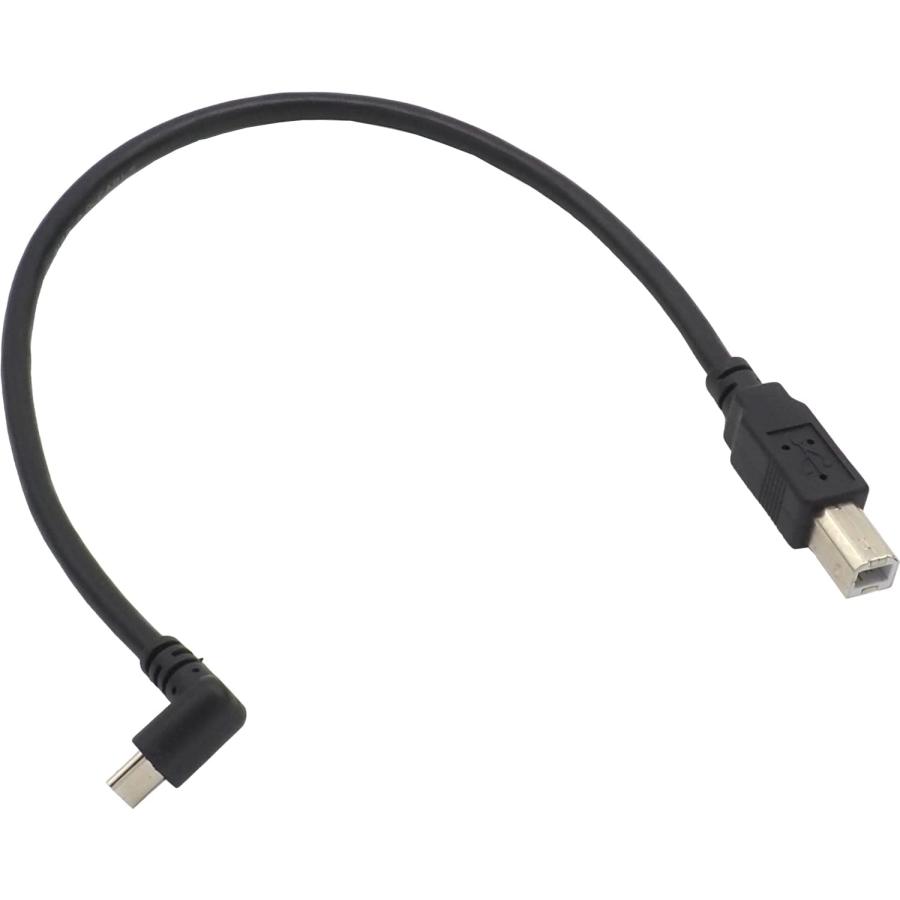 microUSBケーブル USB2.0 L字 microUSB (オス) - ストレート USB-B (オス) microB L字型 USB ...