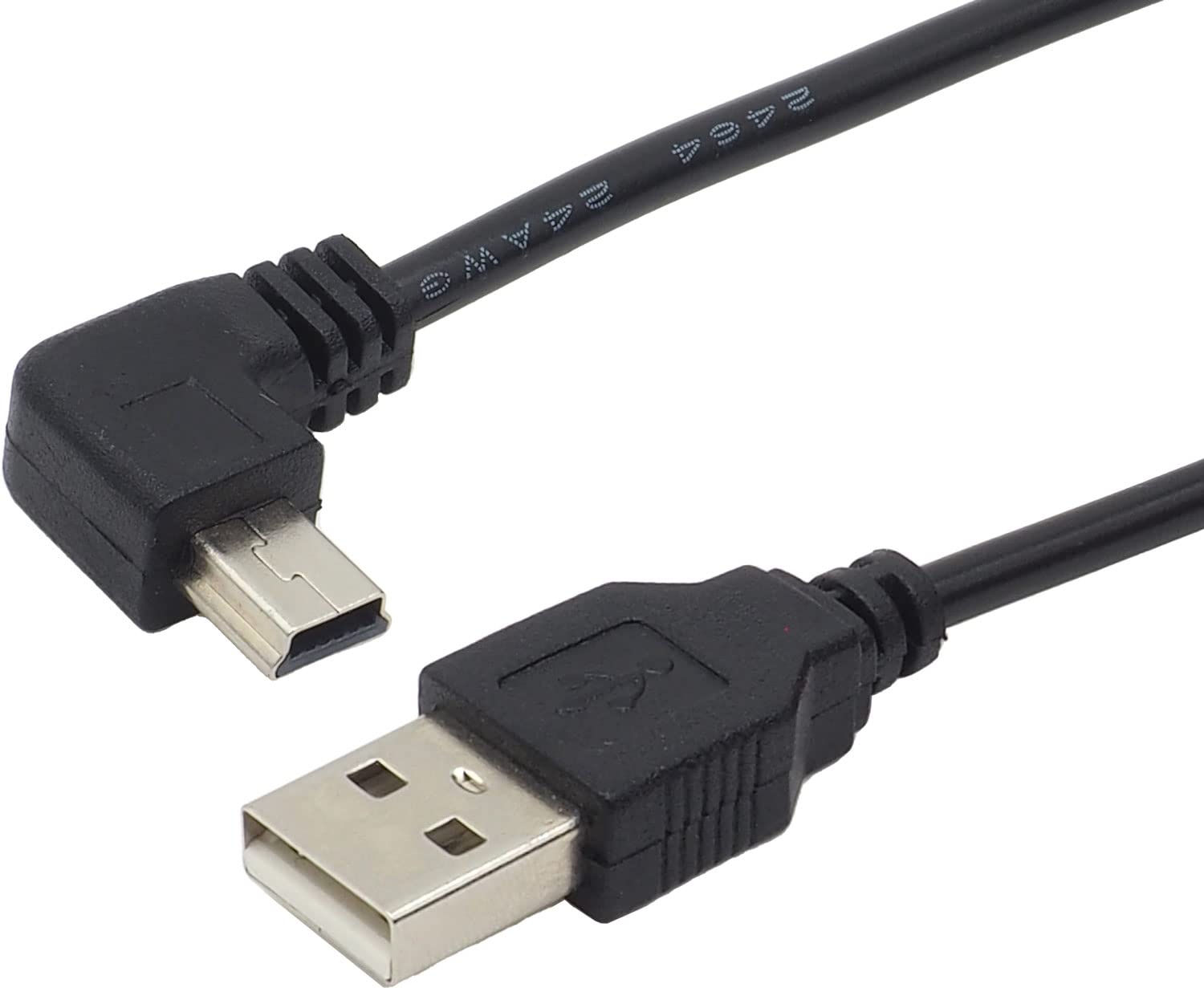 miniUSBケーブル PS3用 約5m コントローラー充電対応 L字 miniUSB オス - USB-A オス miniB L字型CD PS3  データ通信不可 充電専用 ブラック｜uribow｜02