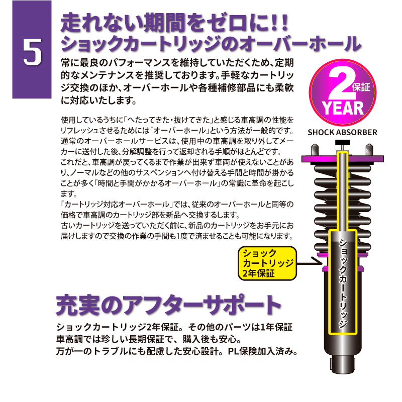 ARROWZフルタップ全長調整式車高調