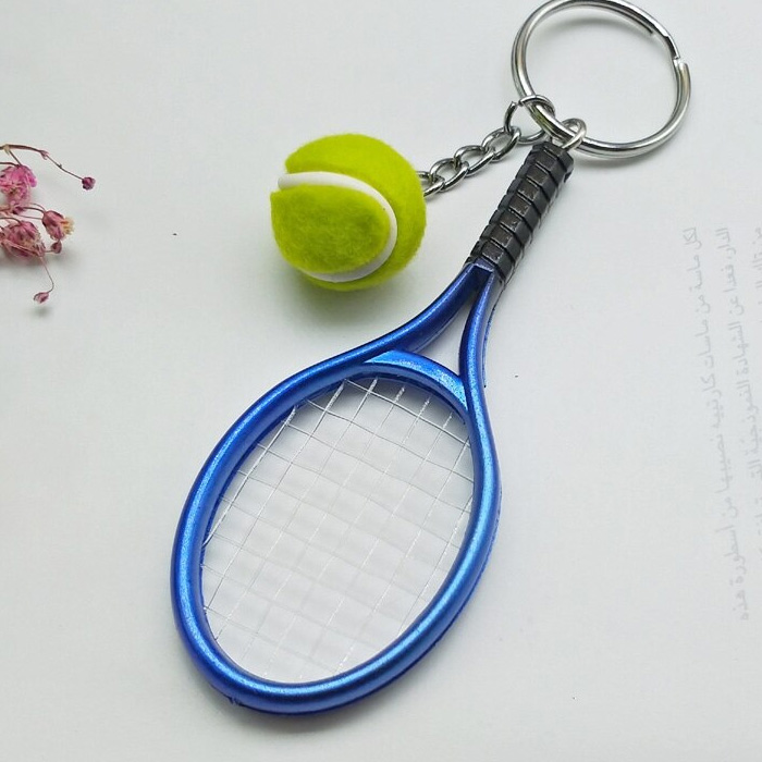 キーホルダー テニス ラケット ボール テニスラケット ミニラケット キーチェーン キーリング｜us-style｜04