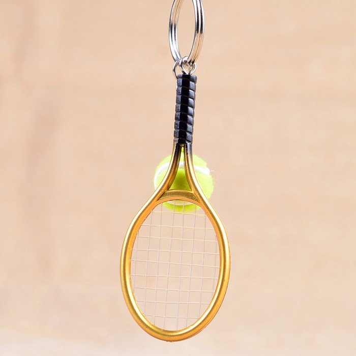 キーホルダー テニス ラケット ボール テニスラケット ミニラケット キーチェーン キーリング｜us-style｜05