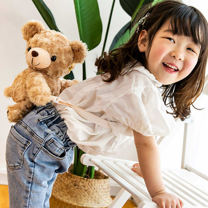 ベビー キッズ ショルダーバッグ くま ぬいぐるみ 子供 バッグ 女の子