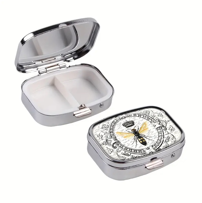 ピルケース 蜂 ヴィンテージ 可愛い ピルボックス 携帯 アクセサリー