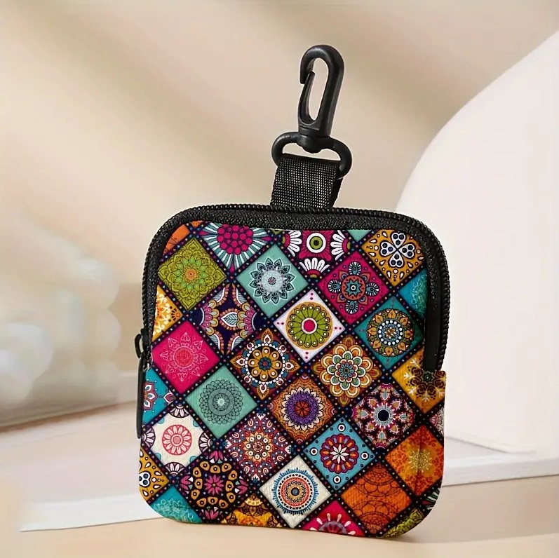 ミニポーチ ヴィンテージ 柄 パッチワーク コインケース 小銭入れ