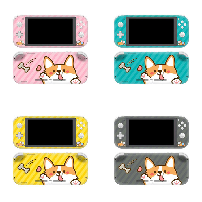 犬 ニンテンドースイッチライト 保護ステッカー 4タイプ : skin 