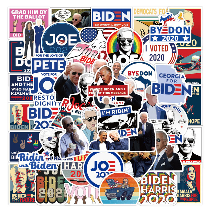 50枚 ステッカー ジョー・バイデン 防水 耐水 シール 詰め合わせ 車