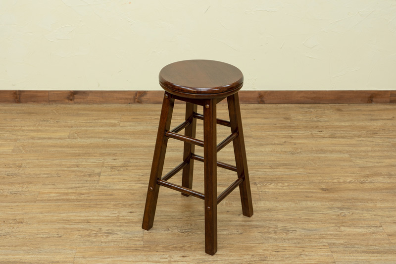 サカベ スツール カウンターチェア ハイタイプ 木製 座面 回転式 360度