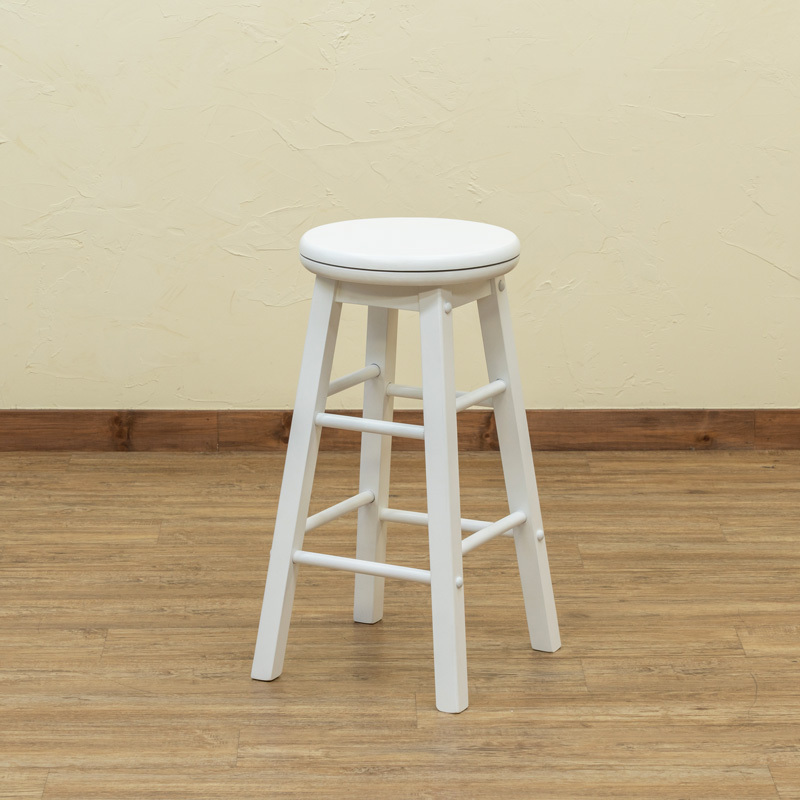 スツール カウンターチェア ハイタイプ 木製 座面 回転式 360度 シンプル 椅子 バーチェアー キッチンカウンター用 おしゃれ シンプル 黒 ブラック 白 ホワイト｜usagi-shop｜05