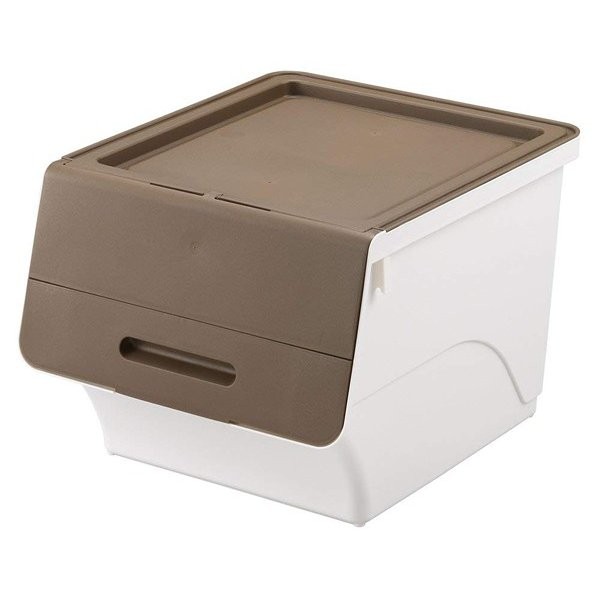 収納ボックス 蓋付き 収納ケース 積み重ね フラップ扉 : うさぎ