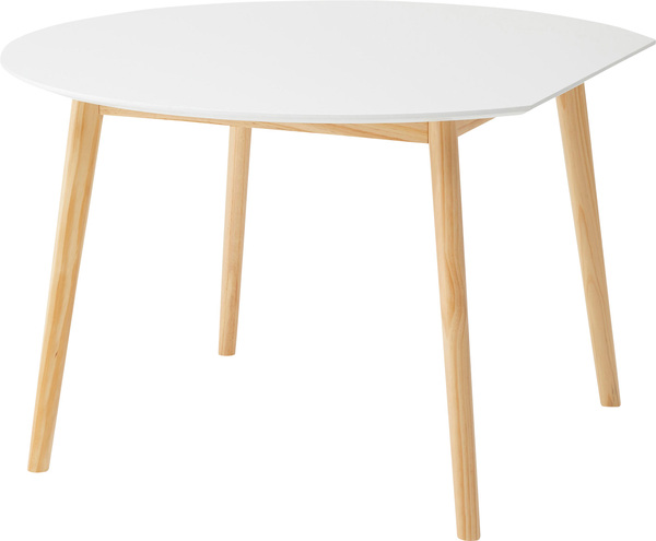 ダイニングテーブル 2人用 3人用 4人用 壁付け 壁面 テーブル 丸 変型 ラウンドテーブル 円形 おしゃれ 北欧 ナチュラル カントリー シンプル 木製 白 ホワイト｜usagi-shop｜03