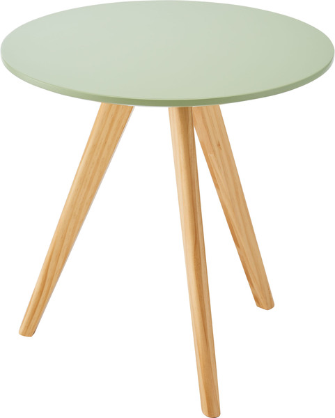 サイドテーブル 50×50cm 円形 丸型 ラウンドテーブル くすみカラー おしゃれ 北欧 韓国風 インテリア ソファサイド 木製脚 ディスプレイ  置き台 飾り 緑 ピンク