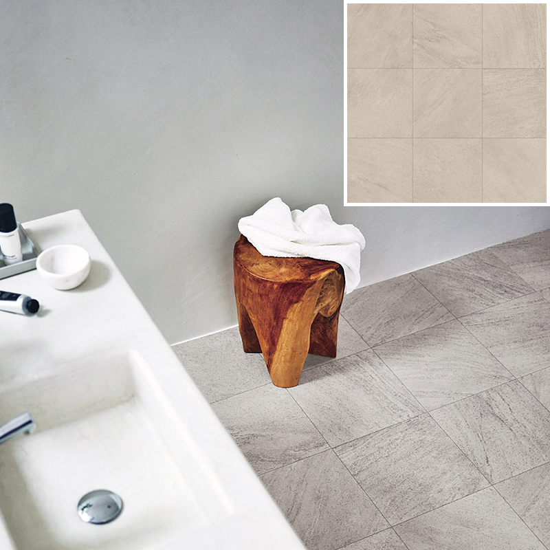 クッションフロア 東リ 石目 柄 CFシート H テラコッタ 大理石 石畳 モザイクタイル柄 チェッカー 白 黒 diy リフォーム フローリング 長尺 塩ビ 北欧 おしゃれ | 東リ | 07