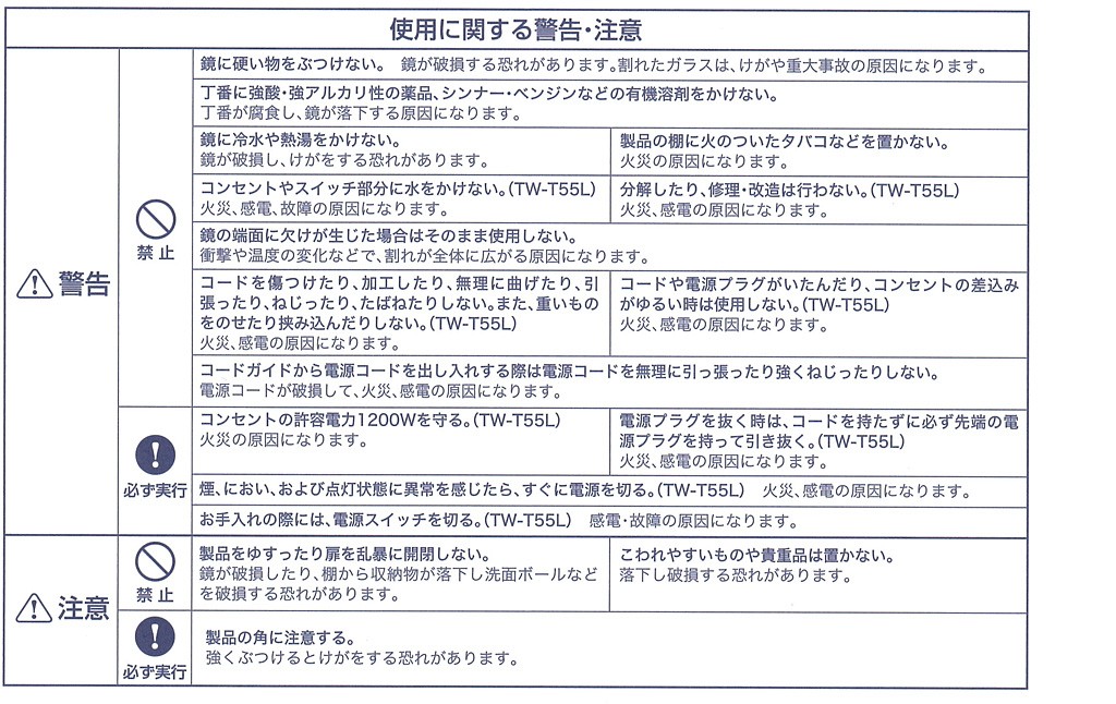 ミラーキャビネット