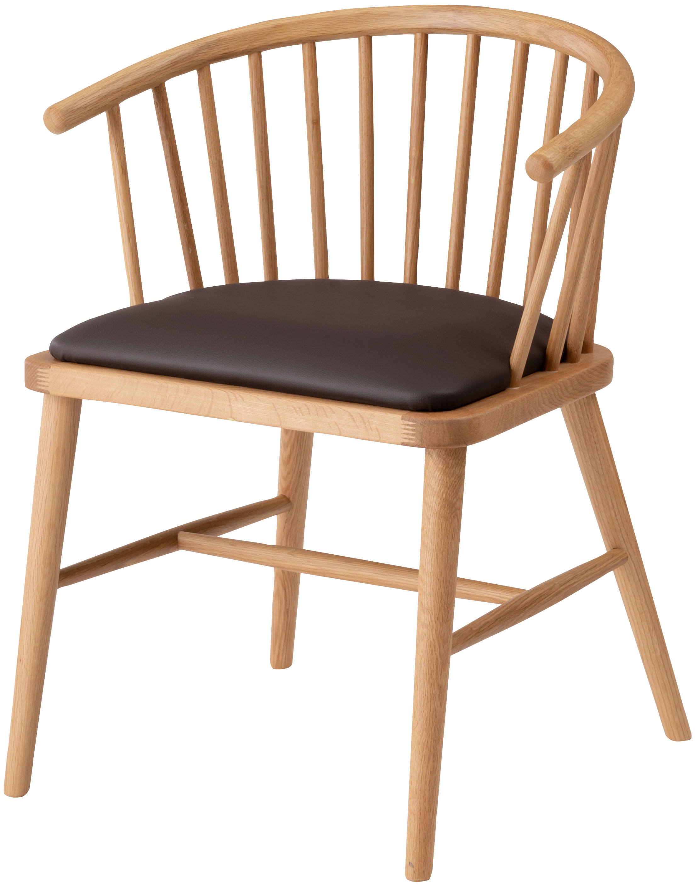 ダイニングチェア 椅子 北欧 おしゃれ ナチュラル アームチェア ウィンザーチェアー 天然木製 背もたれ カフェ風 合わせやすい カントリー  クッション座面 単品