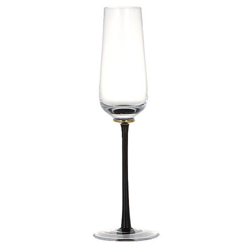 シャンパングラス ワイングラス 200ml グラス コップ スリム 細い 小型 おしゃれ ガラス ヨーロピアン 黒 ブラック 青 ブルー ブランド  メーカー ダルトン