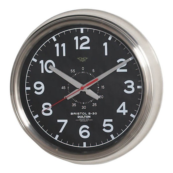 DULTON（ダルトン） 掛け時計 かっこいい 文字盤 黒 白 おしゃれ