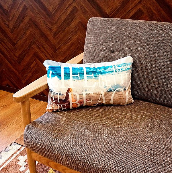 クッションカバー 30×50cm カバー ビーチ 海 柄 サーフ系 サーフィン