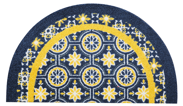 クリーンテックス・ジャパン 玄関マット 半円型 虹 レインボー モダン