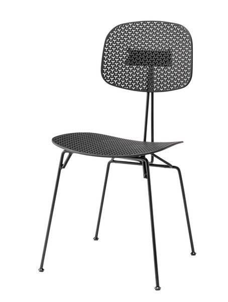 ダイニングチェア シンプル 黒 ブラック 白 ホワイト 椅子 フォルム 細い スリム スタイリッシュ モダン アート 芸術的 デザイナーズ カフェ風 北欧 スチール｜usagi-shop｜02