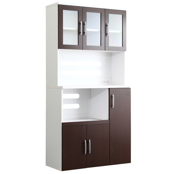 食器棚 大容量 キッチンボード 収納庫 大型 北欧 おしゃれ コンセント