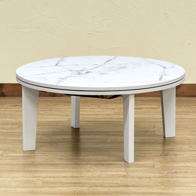 こたつ テーブル 本体 コタツ 円形 80×80cm センターテーブル ロー