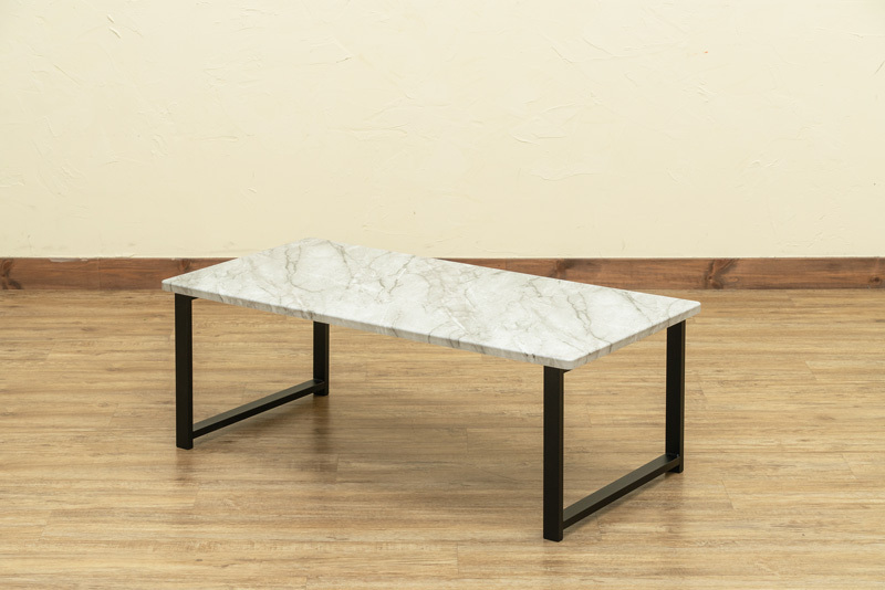 センターテーブル 大理石風 ローテーブル リビングテーブル シンプル おしゃれ 高級感 かっこいい インテリア 90×45cm 長方形｜usagi-shop｜03