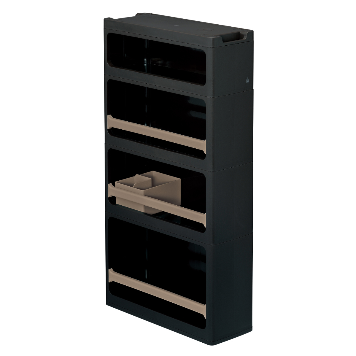 隙間収納 17cm 4段 ラック キッチン ワゴン 洗面所 ランドリー トイレ