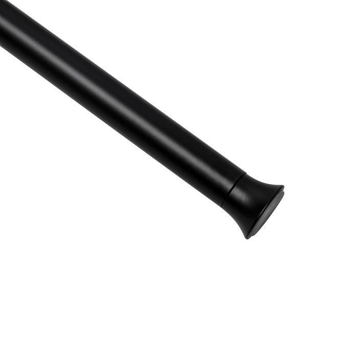 突っ張り棒 つっぱり棒 おしゃれ スタイリッシュ 黒 ブラック シルバー 銀色 インテリア サイズ 幅 91.4cm~137.2cm｜usagi-shop｜02