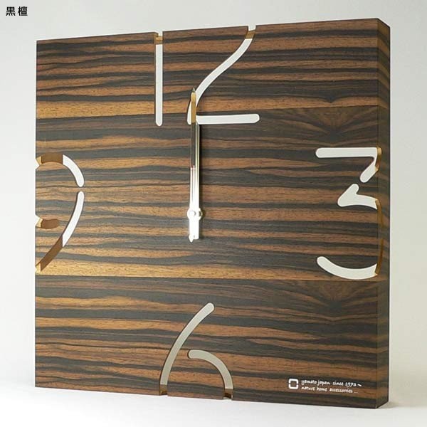 電波時計 壁掛け時計 おしゃれ 木製 インテリア ウッド アート 木目｜usagi-shop｜02
