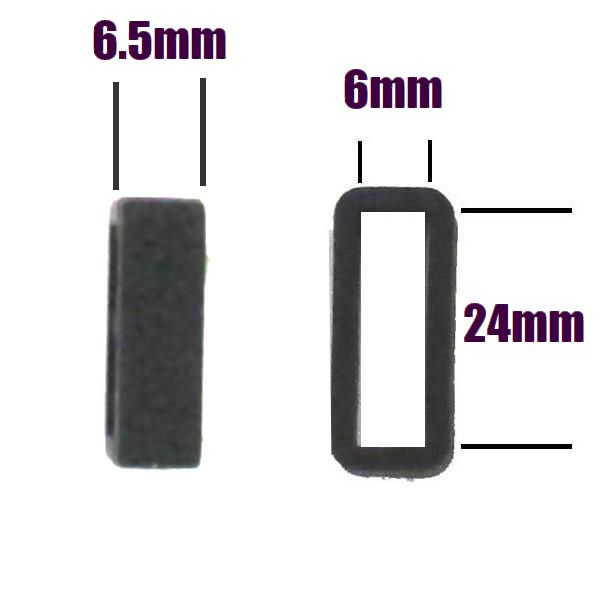 腕時計 ベルトループ 1個 交換 修理 代用 バンドループ シリコン ブラック 遊環 | ブランド登録なし | 07