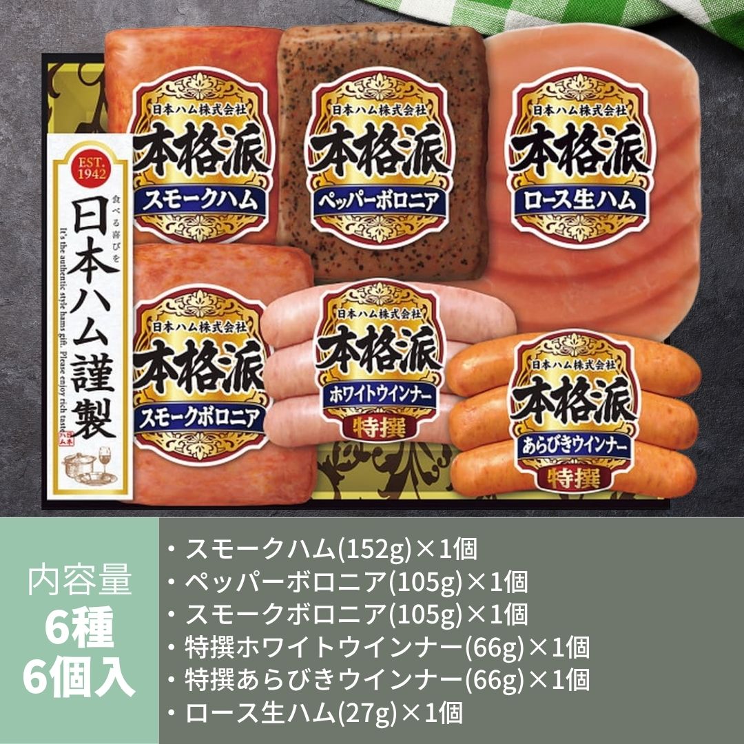 日本ハム 2025年 お中元 贈答品 ハム ギフト セット 本格派 NH