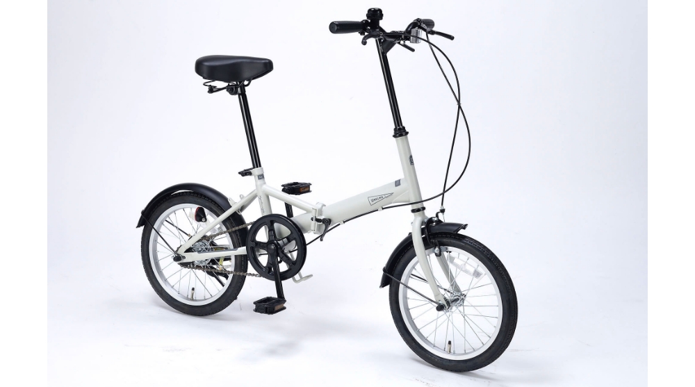 UNELMA MF101 折りたたみ自転車 16インチ サンドベージュ ユアサプライムス.com｜MYPALLAS マイパラス 折りたたみ自転車