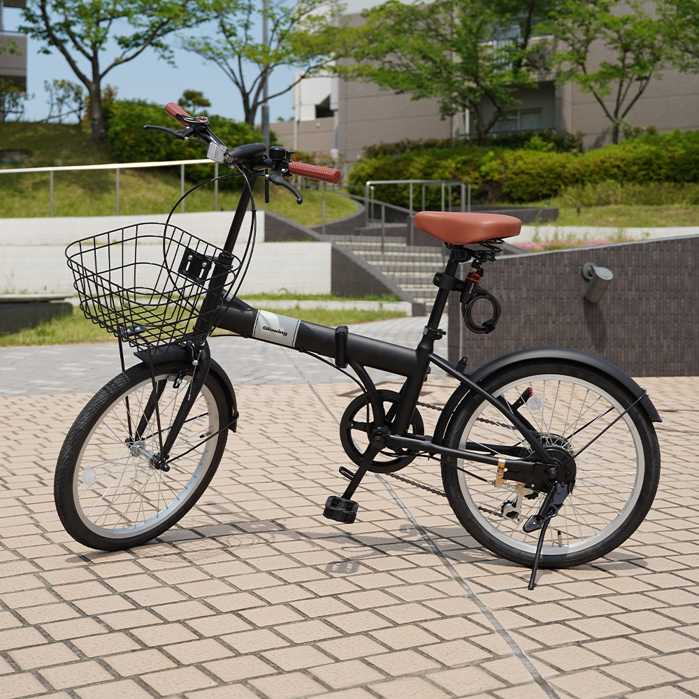 Glowing 折畳自転車20・6段ギア オールインワン CL201 マット