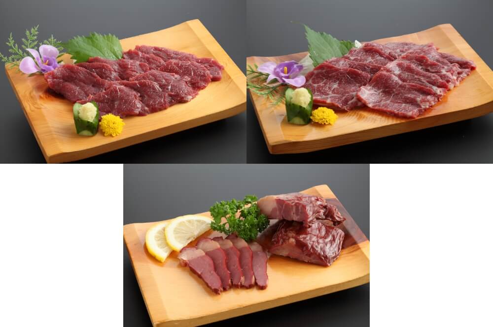 馬刺し 馬肉 燻製 スモーク 赤身 しもふり 桜肉 セット 小田桐産業 馬刺しセット 桜スモーク入り  :3010180003729:うさマート店 通販 
