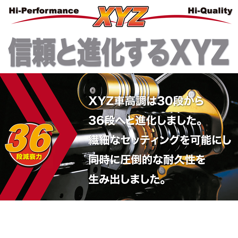 サスペンションキット 4本セ XYZ RS type PORSCHE XYZ 車高調 PORSCHE ポルシェ 986 ボクスター RS Type RS-PO05 ネジ式