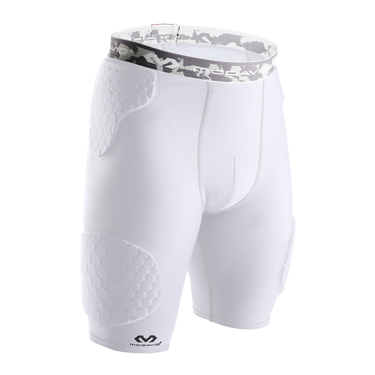 McDavid公式 マクダビッド HEX サッドショーツEX 1枚入 S -XL メンズ ユニセックス 膝上丈/5分丈 UVカット ブラック ホワイト M7991 コンプレッションウェアの画像